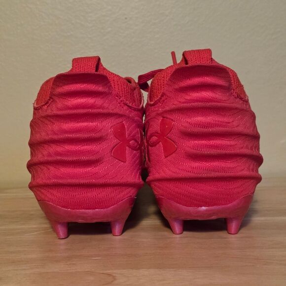 Under Armour Blur Smoke Suede 2.0 MC Football Cleats Red 3027978-600 Men's 8 - Picture 5 of 7